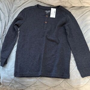 The Children's Place Dark Gray Henley Top